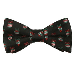 Jacob Alexander Men's Ornaments Merry Christmas Pre-Tied Adjustable Banded Bow Tie - 1 of 1