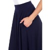 Women's Flared Midi Skirt with pockets - White Mark - image 2 of 3