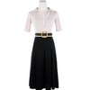 INSPIRE CHIC Women's Straw Belts Stretch Boho Wooden Style Buckle Waist Belt - 4 of 4