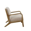 Sapphtopaz Wood Accent Chair Lounge Chairs Mid-Backrest Upholstered Armchair Mid Century Modern Comfy Chair for Living Room, Bedroom, Nursery - 4 of 4