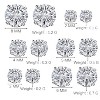 Lot of 6 Pairs of 925 Sterling Silver Earrings for Women - Aretes con Circonitas Grandes (2-8mm) - Set de Joyería - 3 of 4