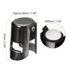 Unique Bargains Reusable Vacuum Stainless Steel Wine Stoppers for Champagne Beer - 2 of 4
