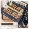 48" Fluted Makeup Vanity Desk with 36" HD Lighted Mirror & Drawers, Modern Big Vanity Table with Glass Top & Charging Station for Bedroom - 4 of 4