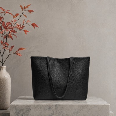 INSPIRE CHIC Spacious Totes for Women Shoulder Bag with Soft Texture and Detachable Coin Purse 11.8 * 4.3 * 10.6 inches Black — фото 5