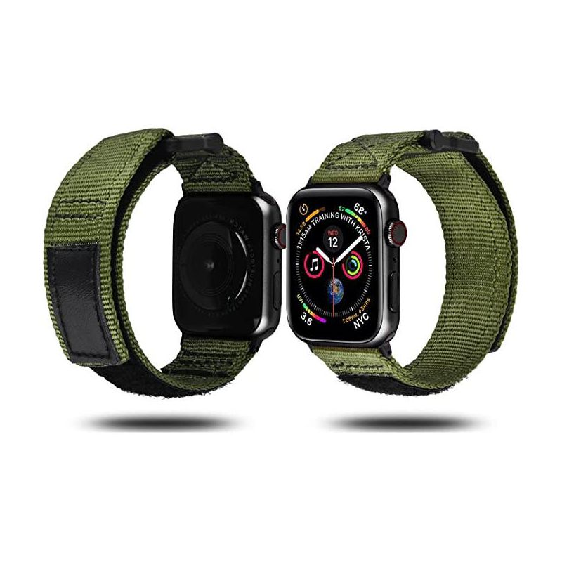 WorryFree Gadgets Rugged Nylon Sports Strap With Woven Loop Band Compatible with Apple Watch Band for Men Women iWatch Band Series 8 7 6 SE 5 4 3 2 1, 5 of 7