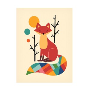 Trademark Fine Art -Andy Westface 'Rainbow Fox' Canvas Art - 1 of 4