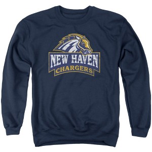 University of New Haven Official Distressed Primary Adult Crewneck Sweatshirt - 1 of 4
