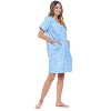 Casual Nights Women's Snap-front House Dress Short Sleeve Woven Duster Housecoat Lounger Sleep Dress - 4 of 4