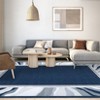 Washable Modern Bordered Rug Non Slip Low Pile Rug Soft Throw Floor Cover Foldable Indoor Carpet for Living Room Bedroom Playroom Nursery - 3 of 4
