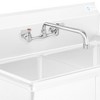 GRIDMANN Commercial Wall Mount Sink Faucets, 8" Centers with Swivel Spouts, NSF, Dual Lever Handles, Brass Construction, Chrome Polished Finish - 4 of 4
