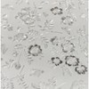 Home Mart Goods Silver Grey Floral Easy-to-Clean Round Vinyl Placemat - Set of 4 - 3 of 4