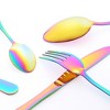 REGALWOVEN Stainless Steel Mirror Polished Flatware Set with Supporting Shelf Silverware Set 24 Pieces - 3 of 4
