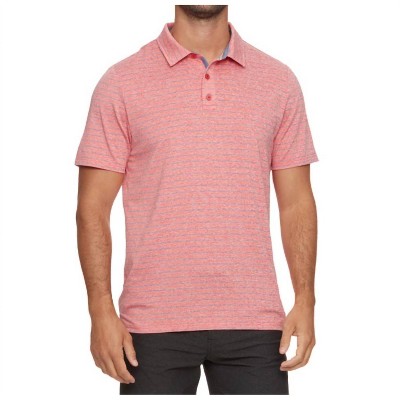 Men's Wilmington Striped Performance Polo Shirt - Flags & Anthem