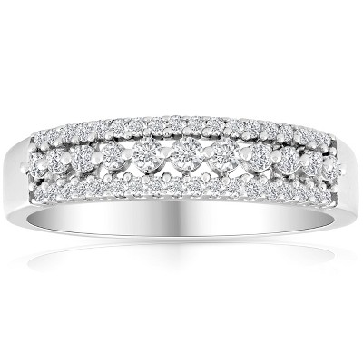 Pompeii3 1/3 carat Diamond Wedding Ring 10 KT White Gold