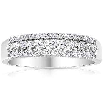 Pompeii3 1/3 carat Diamond Wedding Ring 10 KT White Gold