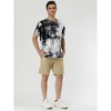Lars Amadeus Men's Summer Tie-Dye Design Tee Short Sleeves Hip Hop Printed T-Shirt - 4 of 4