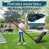 Coucheta Basketball Hoop Outdoor 10FT Height Adjustable, Portable Basketball Goals & Hoops with PC Backboard and Large Water/Sand Base - 3 of 4