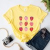 Simply Sage Market Strawberry Watercolor Chart Short Sleeve Tee - 3 of 4