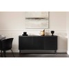 South Shore 31.5" Wide Decorative Storage Cabinet Black: Sleek Metal, Mesh Doors, Adjustable Shelves - 3 of 4