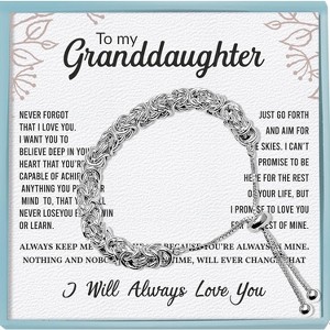 Italian Handmade 925 Sterling Silver Bracelet, Adjustable Sliding Byzantine Bolo Chain for Women - 1 of 4