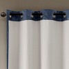 PAGED Knitted Jacquard Total Blackout Curtain for Bedroom,Window Curtain Panel with Grommet Top,Living Room Curtains Machine Washable - 4 of 4