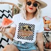 Simply Sage Market Women's Checkered Summer Short Sleeve Graphic Tee - 2 of 3