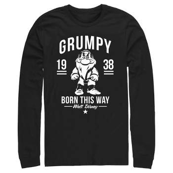Men's Snow White and the Seven Dwarves Grumpy Born This Way Long Sleeve Shirt