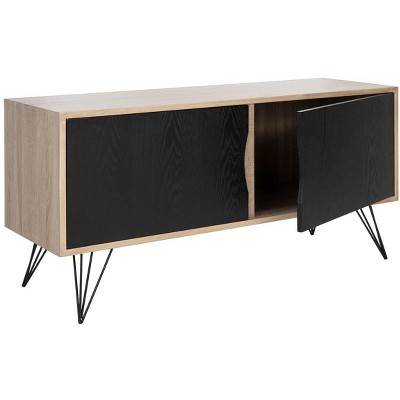 Jeralyn Transitional 47" Light Oak Mid-Century Sideboard