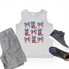The Juniper Shop Patriotic Boots Stacked Coquette Youth Tank Top - 4 of 4