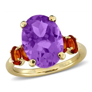 EVERLY JEWELRY | Yellow Plated Sterling Silver 6 CT TGW Amethyst Madeira Citrine Fashion Ring - 1 of 4
