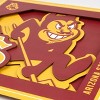 NCAA Arizona State Sun Devils 3D Logo Series Wall Art - 12"x12" - 4 of 4