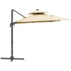 PAGED Rectangle Patio Umbrella Modern Market Umbrella with Push Button Tilt, Crank and 6 Ribs for Garden and Poolside, Base Not Included - 3 of 4