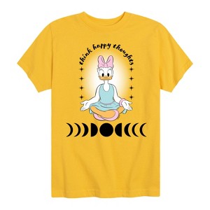 Girls' - Disney - Daisy Think Happy Thoughts Short Sleeve Graphic T-Shirt - 1 of 4