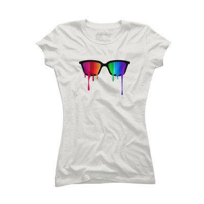Adult Design By Humans Love Wins Hipster Glasses Pride By badbugs T-Shirt