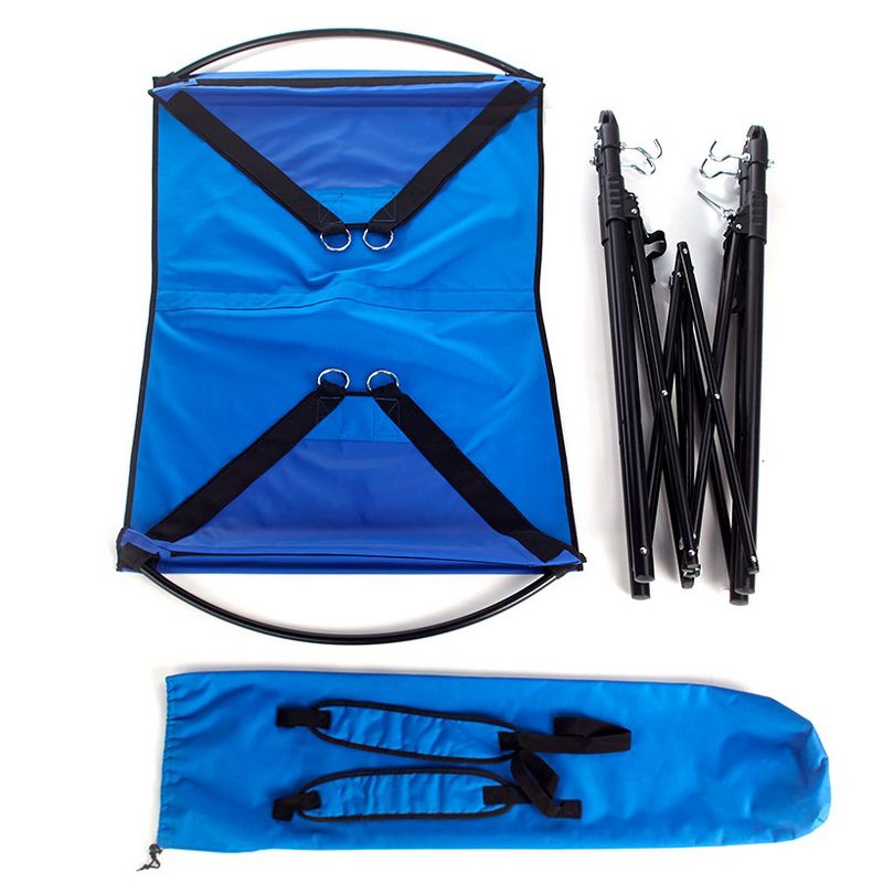 The Lakeside Collection Portable Folding Blue Hammock for Travel and Outdoor Camping, 1 of 9