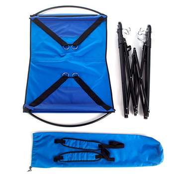 The Lakeside Collection Portable Folding Blue Hammock for Travel and Outdoor Camping