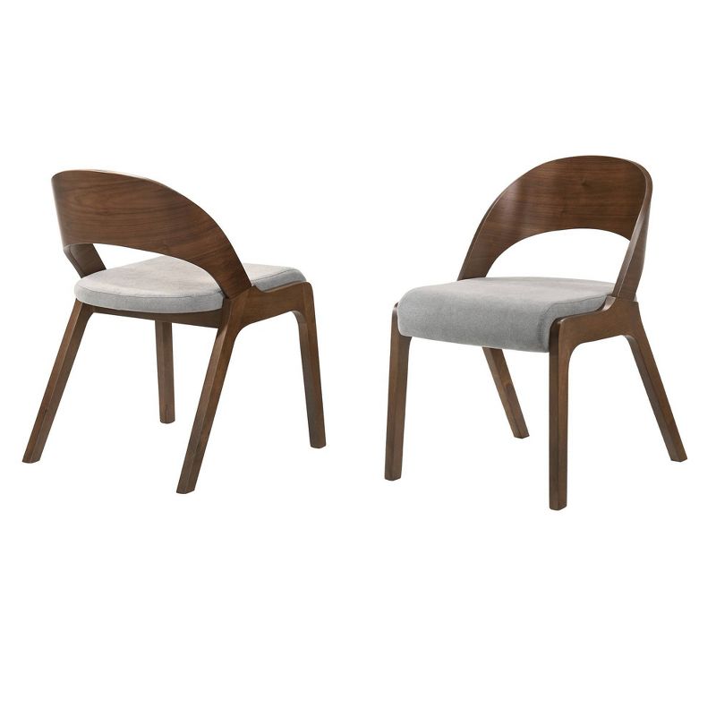 Set of 2 Polly Mid-Century Upholstered Dining Chairs - Armen Living, 1 of 9