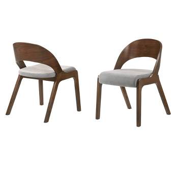 Set of 2 Polly Mid-Century Upholstered Dining Chairs - Armen Living