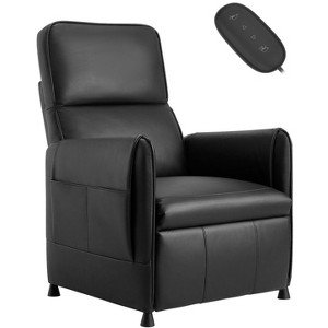 Electric Recliner Chair for Adults with Remote Control and Side Pockets, PU Leather Recliners Home Seating - 1 of 4