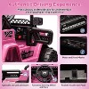 12V Kids Ride On Truck with Remote Control, LED Lights, Music, Realistic Design, Pink, Ages 37–96 Months - 3 of 4