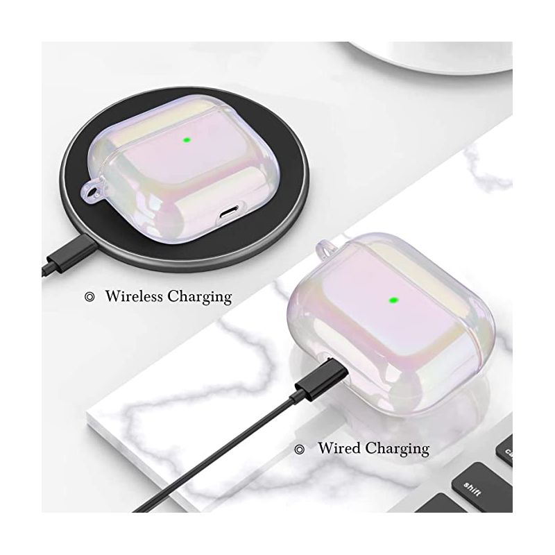 Worryfree Gadgets Case Compatible with Apple AirPods 3 Case Gen 3 Hard Stylish Protective TPU Cover Skin for AirPods 3 Cover Wireless Charging, 5 of 8