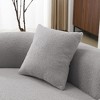 EHMKNP 66.93"Modern Upholstered Teddy Velvet Curved Loveseat Sofa for Small Spaces & Apartments, No Assembly Required - 3 of 4