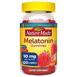 Nature Made Melatonin Maximum Strength 100% Drug Free Sleep Aid for Adults 10mg per serving Gummies