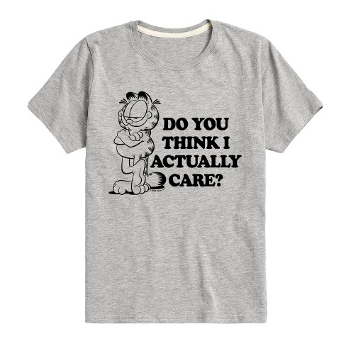 Boys' - Garfield - Do You Think I Actually Care Short Sleeve Graphic T-Shirt - image 1 of 4