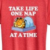 Women's - Garfield - Take Life One Nap Short Sleeve Graphic T-Shirt - 2 of 4