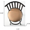 HomeRoots Set of Three Brown and Black Faux Leather and Iron Low Back Adjustable Height Swivel Bar Chairs - 3 of 4