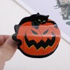 Unique Bargains Women's Halloween Cat Pumpkin Claw Clip Black Orange 1 Pc - 4 of 4