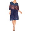 HAPPY BAY Women's Swim Cover Up Bikini Holiday Wraps 2X-3X Lapis Mandala Peacock - 3 of 4