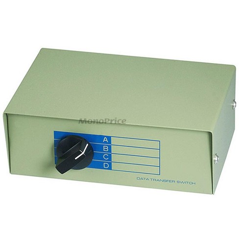 4 Port 8P8C RJ45 Manual Sharing Networking Switch Box Adapter MT-RJ45-4 Box New 