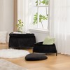 NicBex Set of 2 Upholstered Storage Ottoman,Faux Fur Foot Stool with Metal Legs,Coffee Side Table with Reversible Lid for Living Room,Bedroom - 3 of 4
